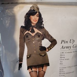 Leg avenue Sexy Pinup Army girl costume size small